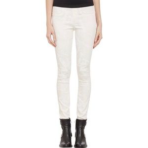 Helmut Lang Natural Tera-Print "Halo" Leggings
